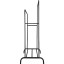 Вешалка LS_гардеробная двойная напольная W-01, черная