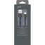 Кабель USB PERO DC-04 Type-C, 3А, 1м, Blue-black (Fast Charge)