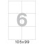 Этикетки самокл. ProMEGA Label BASIC  105х99 мм/6 шт.на лис. А4  50листов