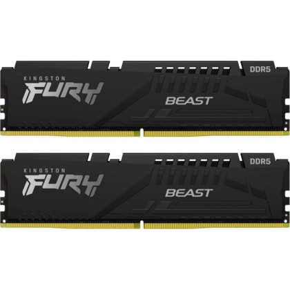 Модуль памяти Kingston FURY DDR5 DIMM 16GB(2x8Gb) 5600Мгц(KF556C40BBK2-16)