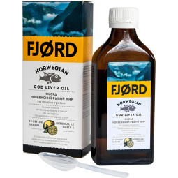 БАД Норвежский рыбий жир со вкусом лимона ФЬОРД FJORD 200мл