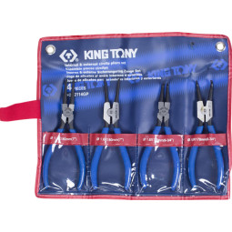 Набор съемников стопорных колец, 4 предм KING TONY 42114GP