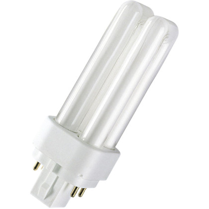 Лампа люминесцентная компактная DULUX D/E 18Вт/830 G24q-2 OSRAM 122354
