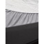 Простыня н/рез. из хлопкового трикотажа серого цв.Essential,180х200х30 см