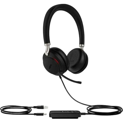 Гарнитура Yealink UH38 Dual UC-BAT Дуо, гибридная, USB/Bluetooth, HD, LED