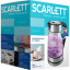Чайник SCARLETT SC-EK27G55, стекло, 2200Вт, 1.7л, черный
