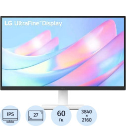 Монитор LG (27US500-W)27/4K UHD/IPS/60Hz/300cd/5ms/HDMI/DP