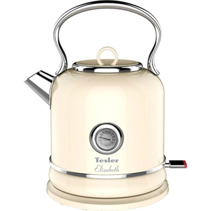 Чайник электрический Tesler KT-1745 BEIGE, 2000Вт., 1,7л, (нерж.сталь)