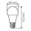 Лампа светодиодная ЭРА LED A60-11W-860-E27 11Вт Е27 6000К Б0031394