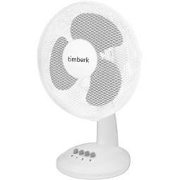 Вентилятор Timberk T-DF1201, 38Вт, 30см, белый, Настольный