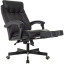 Кресло VB_EChair 624 PU PM черный эко.кожа  подст.для ног