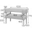 Диван MV_ Комус Мебель Balance 2-мест. (Bu2-2)  к/з Or.16/Ec.3001 черн