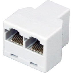 Переходник Rexant RJ-45(8P-8C)/гнездо-2гнезда/50 шт. (03-0103)