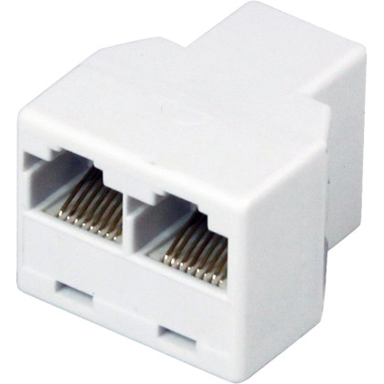 Переходник Rexant RJ-45(8P-8C)/гнездо-2гнезда/50 шт. (03-0103)