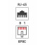 Переходник Rexant RJ-45(8P-8C)/гнездо-2гнезда/50 шт. (03-0103)