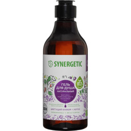 Гель для душа Synergetic Цветущий инжир и лотос, 380мл
