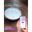 Робот-пылесос с Wi-Fi Timberk T-VCR-53WI-TBN, 28Вт, 0,25л, белый