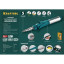 Горелка газовая (ручка) KRAFTOOL SolderPro 120K, набор 10в1 (55503-H10)