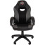 Кресло VT_EChair Easy Game-690 TPU кожзам черный/серый пластик
