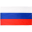 Флаг России 90х145см карман для древка и  петли, искусств.шелк МС-3790