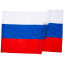 Флаг России 90х145см карман для древка и  петли, искусств.шелк МС-3790