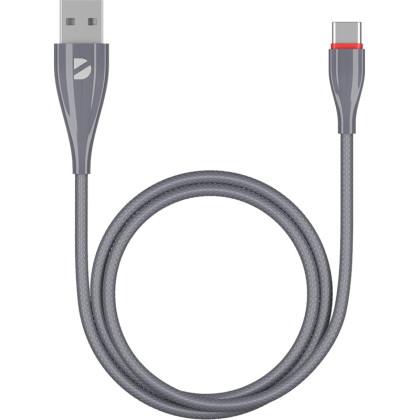 Кабель Deppa Ceramic USB - USB-C, 1м, серый