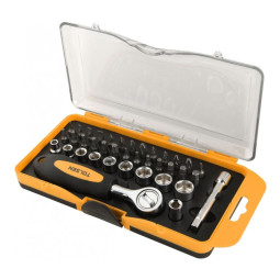 Набор бит  1/4, PH, PZ, Hex, Torx, Slotted, 38 предметов TOLSEN NN20035