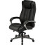 Кресло BN_Dp_Руководителя EChair-604 ML кожа черная, пластик