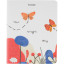 Тетрадь общая Kroyter А5,48л,клетка,скрепка Flowers, 4 шт/уп.66007
