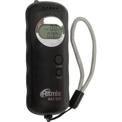 Алкотестер Ritmix RAT-301 полупроводниковый датчик со встр.фонар.(15118363)