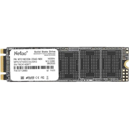 SSD накопитель Netac N535N M.2 2280 SATA 3D NAND 256GB(NT01N535N-256G-N8X)