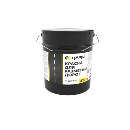 Краска для дорожной разметки  АК-Дор 1.01, желтая, Грида,30 кг
