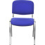 Стул FA_EChair Rio (ИЗО) хром, ткань синяя С-6/ТК-9