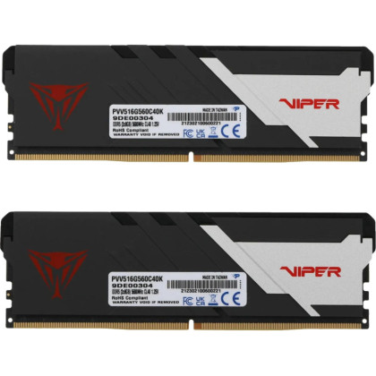 Модуль памяти Patriot Viper DDR5 DIMM 16Gb(2x8Gb) 5600Мгц(PVV516G560C40K) 