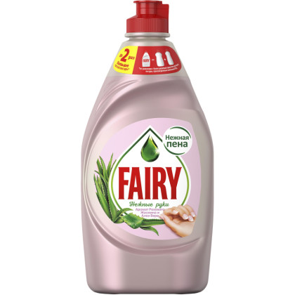 Средство для мытья посуды Fairy Нежные руки Розовый Жасмин Алоэ Вера 450мл