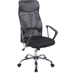 Кресло BN_Dt_Руководителя EChair-506 TPU net к/з черный, сетка,