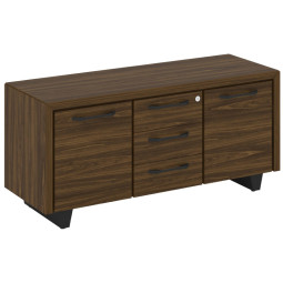 Греденция Corner большая COR.GRB Орех лоренц/Графит/Графит мет 1296x450x600