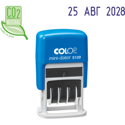 Датер автоматический мини S120 шрифт 3,8мм месяц букв.(аналог 4810)Colop