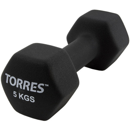 Гантель TORRES 5 кг, PL55015,черный