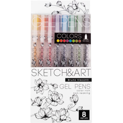 Набор гелевых ручек SKETCH&amp;ART Uni Write.COLORS 0,5мм 8цв 20-0306