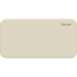 Внешний аккумулятор SOLOVE (Mi) 001M+ 10000mAh, кожаный чехол, бежевый