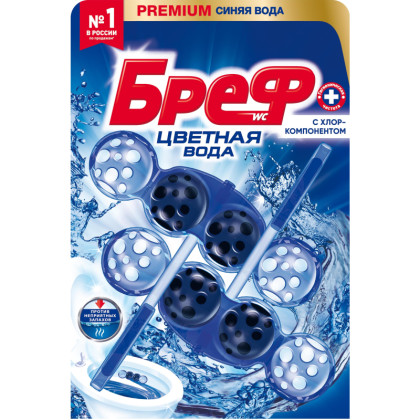 Блок для унитаза Бреф хлор-компонент, 2х50г