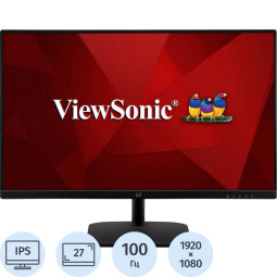 Монитор VIEWSONIC VA2732-h (VS18231) 27/FHD/IPS/75Hz/250cd/4ms/HDMI/DP/VGA