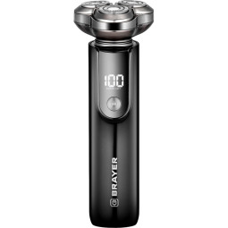 Электробритва  BRAYER 3601BR,ротор.сист,лит бат.1x800мАч,сталь.лезв