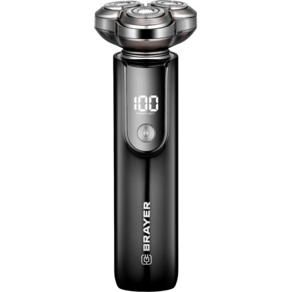 Электробритва  BRAYER 3601BR,ротор.сист,лит бат.1x800мАч,сталь.лезв