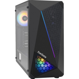 Корпус Miditower ExeGate EVO-8225 (ATX, без БП,RGB)(EX292858RUS)