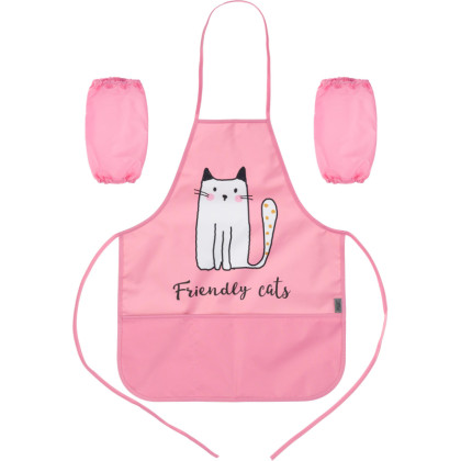Фартук для труда Комус КлассFriendly cats карман,нарукв,490x390мм,ФН61-20-2