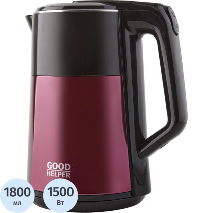 Чайник электрический GOODHELPER KPS-188C (Вишневый)