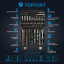 Набор инструмента TOPFORT 94 предметов  1/4 и 1/2
