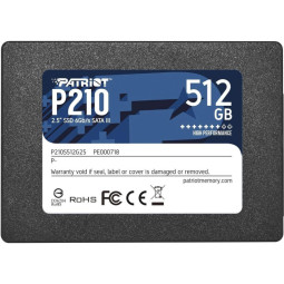 SSD накопитель Patriot Memory P210 2.5 512GB SATA (P210S512G25)